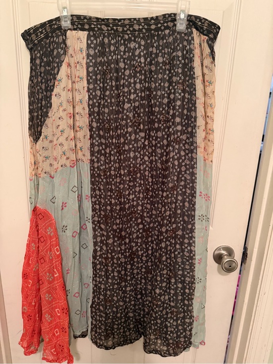 Anthropologie Dresses & Skirts - Anthropologie Patchwork Maxi Skirt in Black, Cream, Mint & Coral